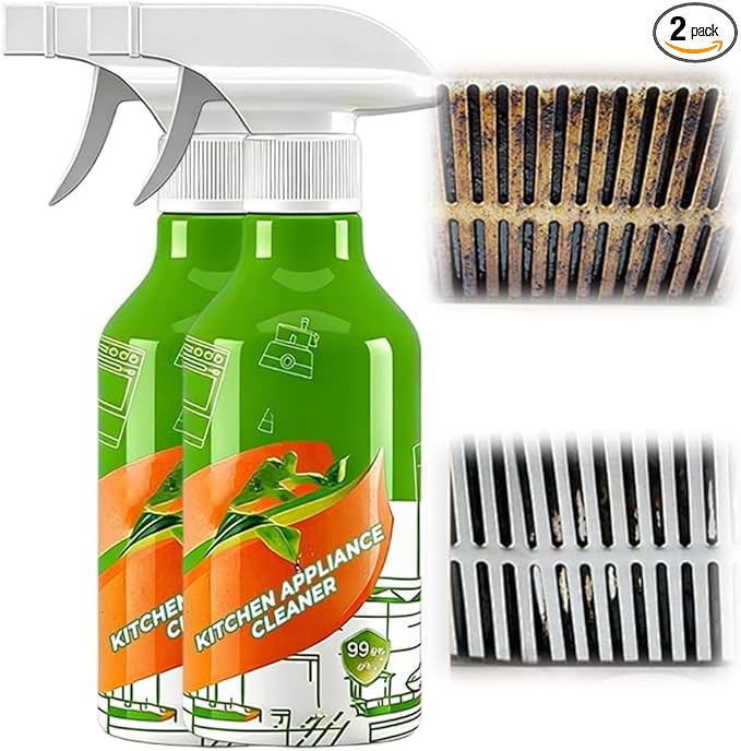 300mL Kitchen Cleaner Spray, 2026 New Cleanse Natural Enzyme Formula to Household Appliances, Clease Multi-Purpose Cleaner, Kitchen Appliance Cleaner for Hold, Stove, Oven, Range Hood (2, 300ml)