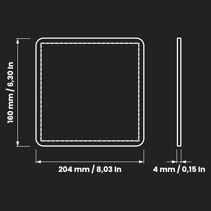 Repa Market 8" x 6" Replacement Air Filter for 4" Duct Filter Box – EU3 Class Purifier Filter for Dust Collection, Lint Trap – Air Purifier – HVAC Ventilation System Filters, Home Improvement