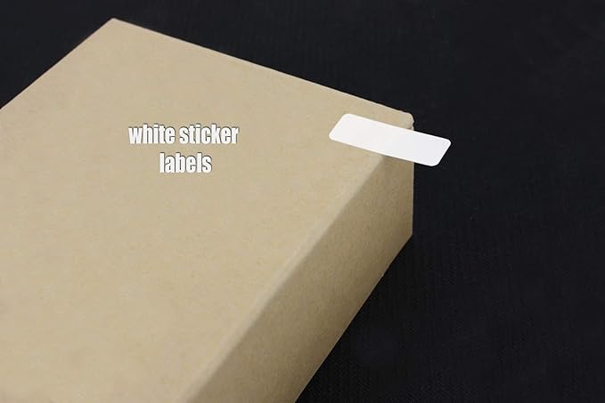 White Rectangular Labels + Bonus Color Stickers - White Color-Coding Labels with Laser Printer Template Included 1630 Pack - 10 Cases