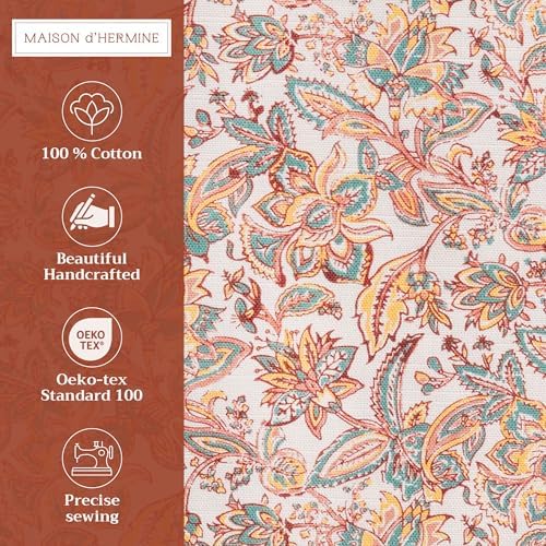 Maison d' Hermine Placemats Set of 4 Reusable 100% Cotton (13"x19")
