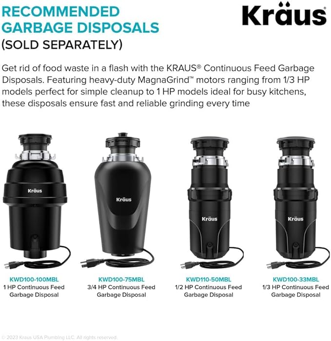 KRAUS Kore 27-Inch Farmhouse Workstation 16 Gauge Stainless Steel Kitchen Sink with Accessories, KWF210-27