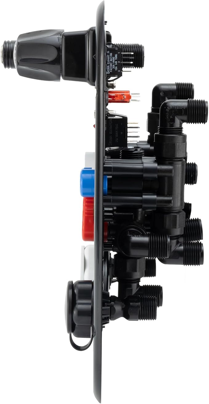 RecPro RV Water Management Panel | Nautilus P4 | 8-Function City-Water Fill | Made in America (Black)
