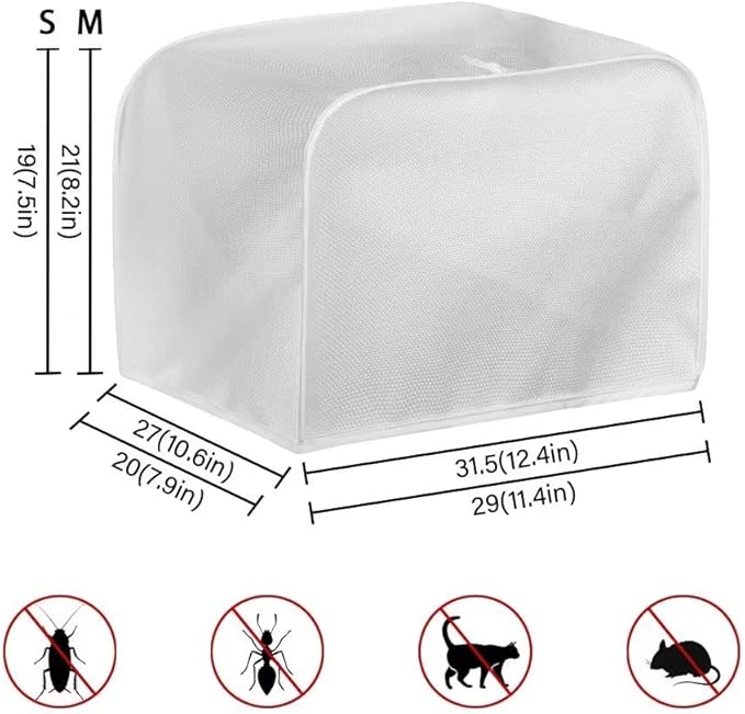 UNICEU Sunflower Farm Cow Animal 4 Slice Quilted Toaster Cover for Dust Protection, Bread Maker, Small Appliances