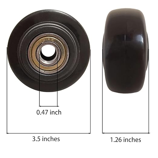 Caster Wheels Heavy Duty Lockable Bearing Plate 4 PCS Shelf Replacement for Platform Trucks Cart Furniture Workbench (3.5 inches, Black)