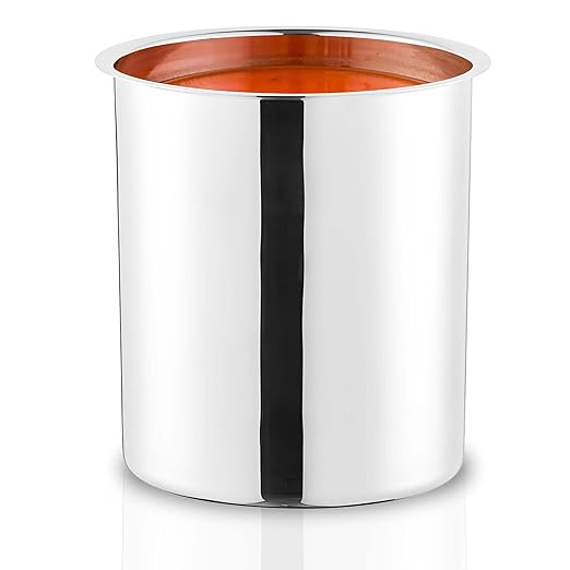 OCS Parts 6 Quart Bain Marie Pot | 8-9/16" x 6-7/8" Stainless Steel Pot for Warm or Cold Food, Sauces, Soups, or Organizing Cooking Utensils