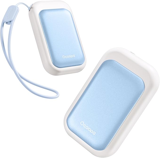 OCOOPA AI Magnetic Hand Warmers Rechargeable 2 Pack, 5000mAh Ultra-Thin Electric Glove Heater Handwarmer,UL Certified, Men Women Gifts for Christmas,Birthday,Winter Essentials,UT4 Young