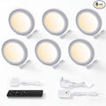 V4light Smart Plug-in Light Pucks, Under Counter Lighting for Kitchen & Display Shelves, Works with Alexa & Google Assistant, App, Voice,Remote & Hand Control, Dimmable & Adjustable Warm to Cool Light