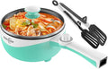 Audecook Hot Pot Electric, 1.7L Mini Electric Skillet Portable Nonstick Sauté Pan with Power Adjustment, Ramen Cooker Travel Multicooker for Steak/Soup/Egg/Oatmeal/Noodles (Tongs for Cooking Included)