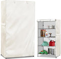 Wire Shelf Cover,600D Heavy Duty 100% Waterproof Shelf Covers for Wire Shelving,Outdoor Storage Shelves Cover for Metal Rack,60" W x 24" D x 72" H,Beige