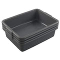 4 Packs 8 Liter Grey Commercial Bus Tub Box Tote Dishpan