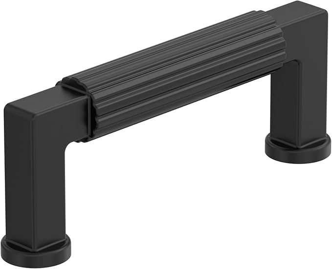 Amerock Ballard 3 inch (76mm) Center-to-Center Matte Black Cabinet Pull, BP37642MB