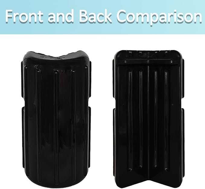XIALUO Dock Corner Bumper Fender Inflatable Dock Protection White/Black 8"x16" Protect Docks and Ships from Damage Caused collisions
