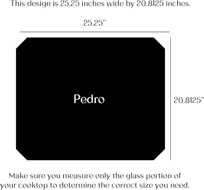Electric Stove Cover Protector - Can be Used While Cooking - Glass Panel Overlay - Can Withstand over 1400 °F - Kitchen Essential for Cooktop Protection (25.25" x 20.81")