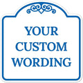 Custom Decorative Sign, Personalized Metal Sign for Business, Driveway, Home, Airbnb, Office Door Plaque, White Background 24x24 Inches, ACM, Fade Resistant, Made in USA by Sigo Signs
