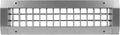 Repa Market 13" x 3" Inch Air Exhaust Grille for Round Ducts - 2 Adjustable Louvre Blades - Galvanized Air Supply Vent Cover - Side Fit Round Surface Canal Ducting from 6.30" to 15.74" Inches
