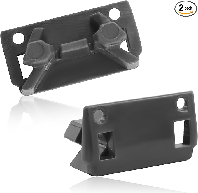 Upgraded W10195622 Dishwasher Dishrack Stop Clip Fit for Whirl-pool Kitchen-aid Ken-more Dishwasher Top Rack Parts, Replaces WPW10195622 1872168 AP6016778 PS11750071 by AMI PARTS（2PCS）