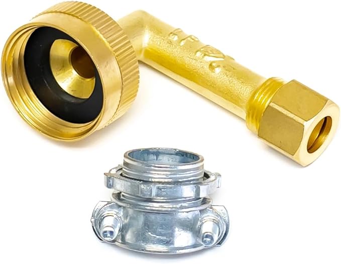 DWK6572SSE Dishwasher Installation Kit - for Whirlpool Dishwasher part Replaces W10273460 - Stainless 72" Stainless SS Fill Hose Cord and Elbow