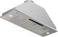 36 inch Built-in/Insert Range Hood 980 CFM, Ducted/Ductless Convertible Duct Stainless Steel Kitchen Vent Hood with 4 Speed Gesture Sensing& Touch Control Panel