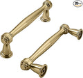 khtumeware 20 Pack 3 Inch(76mm) Brushed Brass Cabinet Pulls Satin Brass Kitchen Cabinet Handles Kitchen Cabinet Hardware for Cupboard Drawer Handles Dresser Pulls