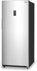 BLACK+DECKER 14 Cu. Ft. Convertible Freezer Refrigerator, Upright Freezer with Glass Shelves, ENERGY STAR rated, Frost Free, BUC1400XS, Stainless Look
