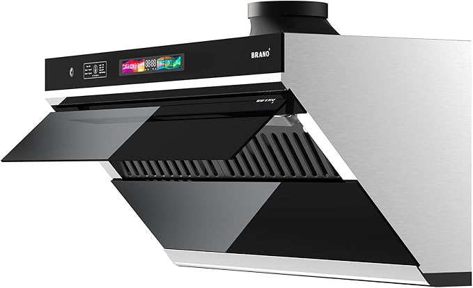 Under Cabinet Range Hood 36 inch,Range Hood 900 CFM with Voice/Gesture Sensing/Touch Control Panel,Unique Side-Draft Design for Under Cabinet Modern Kitchen Hood