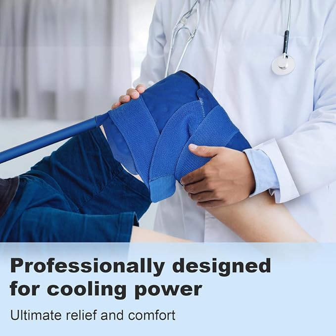 Cold Therapy Machine After Surgery Ice Machine with Knee Flexible Pad, Cryotherapy Machine for Knee Pain, Sprains, Swelling, Other Injuries, Quiet Pump,Timing Function (9 Quart)
