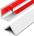 ‎Frychee Wall Corner Protector, Walls Edge Protector，Self-Adhesive Wall Corner Guards,PVC Double Side Edge Protector， Furniture Stairs Guard (White Wood Grain 2PCS 100cm/39.37in)