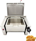 Commercial Electric Skillet 38.3gal Electric Tilting Braising Pan, 0-90° Tiltable Pot Design, 122-572°F Temp, Ideal for Stir-frying, Braising, Soup Boiling, and Simmering AC220V