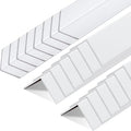 Sasylvia 20 Pcs 2-3/8 x 48 Inches Wall Corner Protector Guards, Avoid Scratching Scuffs, White Vinyl Corner Trim Molding, Easy to Install & Cleaning for Door Countertop Furniture Cabinet Protection