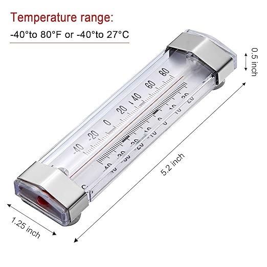 12 Pack Fridge Refrigerator Freezer Thermometer