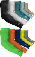 TUFF Compression Cooling Arm Sleeves - UPF 50 Arm Sleeves for Men & Women…