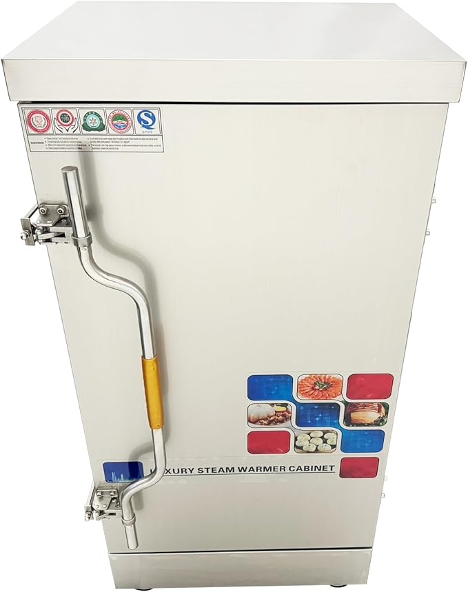 Commercial Electric Food Steamer Multi-function Stainless Steel Steam Warmer Cabinet with 12 Trays 110V 12KW 0.02Mpa Max Pressure