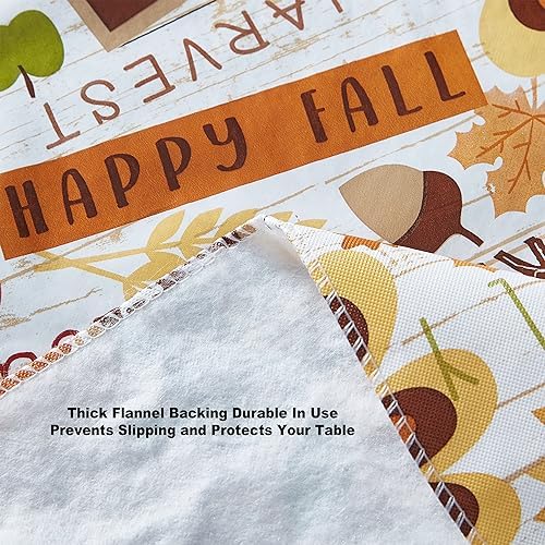Newbridge Happy Thanksgiving Turkey 60x102 Inch Rectangle Vinyl Tablecloth