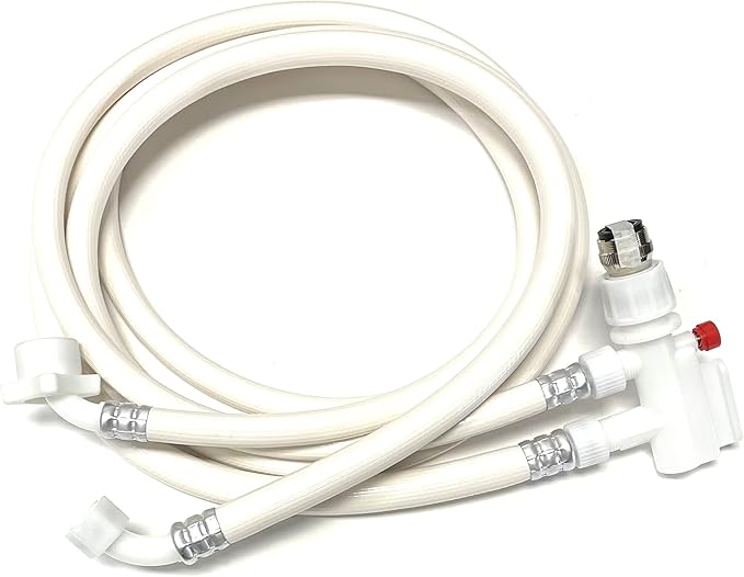Shark Industrial 6 FT Countertop Dishwasher Fill and Drain Hose Kit with faucet adapter for all major brands (6)