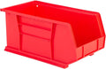 Hudson Exchange 15" x 8" x 7" Plastic Stackable Storage Bin and Hanging Container, Red