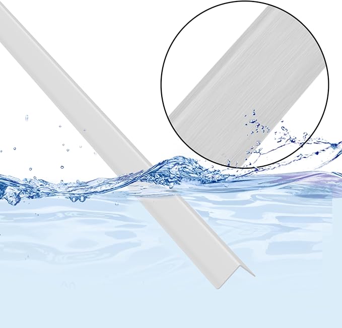 5pcs 48"L*1.42"W Aluminum Self-Adhesive Wall Corner Protectors, Wall Furniture Bumper, Safety Baby Proofing Corner Cushion Table Edge, Wide Coverage and Easy to Install - Silver