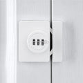 White Cabinet Lock,3 Digit Password Keyless,Anti Pry Mechanical Password Lock,Protect Privacy,for Drawer,Cabinets,Locker, Closet,Windows,Sliding Door,Bathroom,and Garden