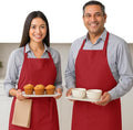 Native Fab Kitchen Apron 2 Pack - 100% Cotton Adjustable, Durable Apron with Pockets, Perfect for Cooking, Baking, Grilling