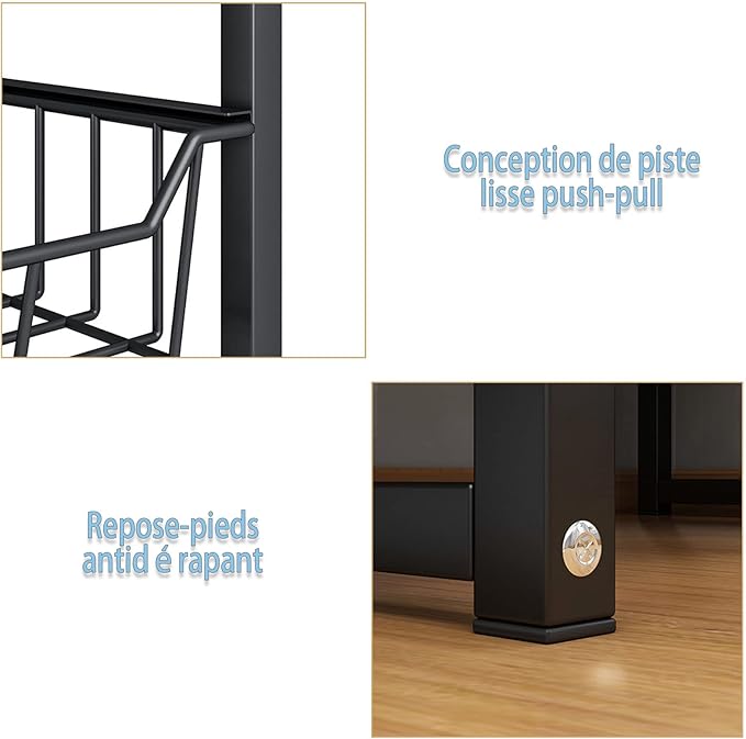 Microwave Storage Rack Microwave Oven Rack Stand Kitchen Counter Top Organizer Counter Toaster Storage Stand Dish Rack Utility Organizer Shelf Stand/30.5Cm, 51.5Cm