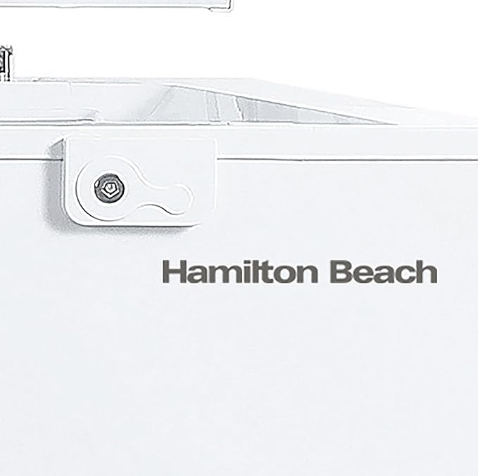 Hamilton Beach 17 cu ft Chest Deep Freezer - White, GARAGE READY Food for Large Family, Storage Basket, Space-Saving Flat Back, Stay-Open Lid, Front-Access Drain, for Basement, Laundry Room, Cottage