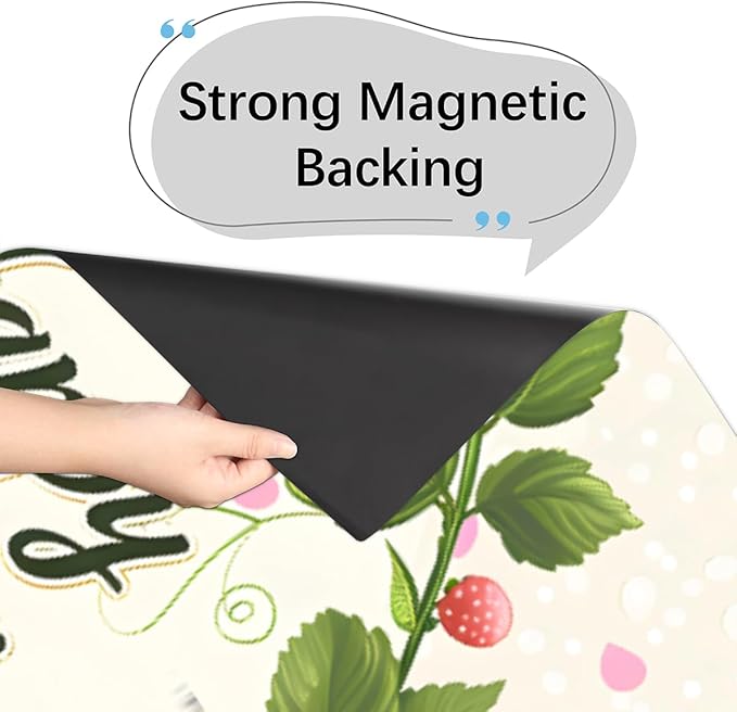 Happy Easter Eggs Flower Greens Dishwasher Magnet Cover, Reusable Refrigerator Panel Stickers Microwave Front Door Covers Magnets for Kitchen Home Appliances Holiday Party Decorations 23 X 26 in