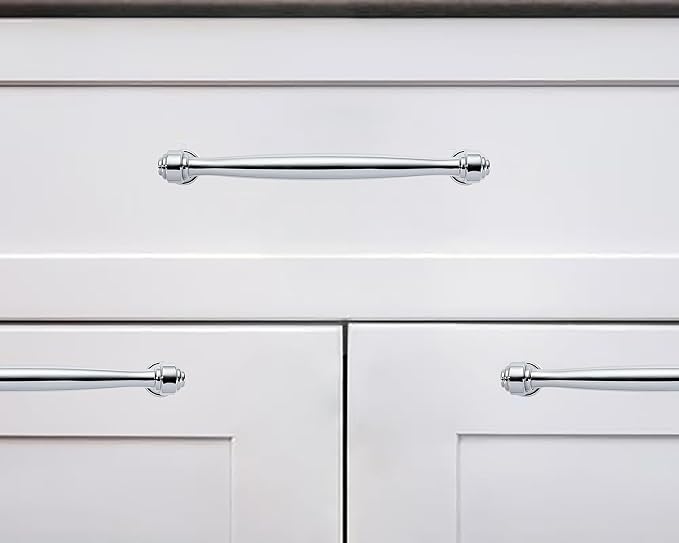 khtumeware 1 Pack Appliance Pull 18 Inch(457mm) Vibrant Polished Chrome Cabinet pulls Kitchen Cabinet Handles Kitchen Cabinet Hardware for Cupboard Drawer Handles Dresser Pulls