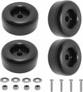 4 Pack Extreme Heavy Duty Rubber Foot Pads, 2.5 Inches Vibration Dampeners, Universal Anti Vibration Feet for Generators, Compressors, Pressure Washers, Pumps, Trailers (Round Bumpers with Screw Kits)