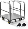 Panel Cart, Heavy Duty Flatbed Cart with 5In Swivel Caster 1500LBS Weight Capacity Lumber Drywall Mattress Cart Transporting Heavy Loads with Ease and Efficiency 2PCS Straps for Platform Truck