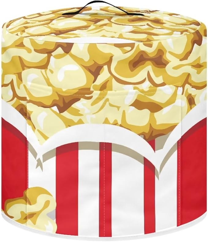 Dust Cover for 3 Quart Pressure Cooker Air Fryer Small Appliance Covers, Easy to Clean Pressure Cooker and Air Fryer Cover with Pocket for Kitchen Decor, Popcorn
