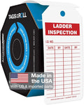 AccuformNMC 250 Ladder Inspection Tags, White, 6 1/4" H x 3" W, OSHA Compliant, Waterproof PF-Cardstock, Resists Tears, By-The-Roll, 100/250 Count