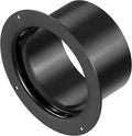 4 Inch Duct Connector, HG Power 100mm Plastic Straight Pipe Flange for 4" Ducting Pipes Hoses Heating Cooling HVAC Ventilation Use, Black