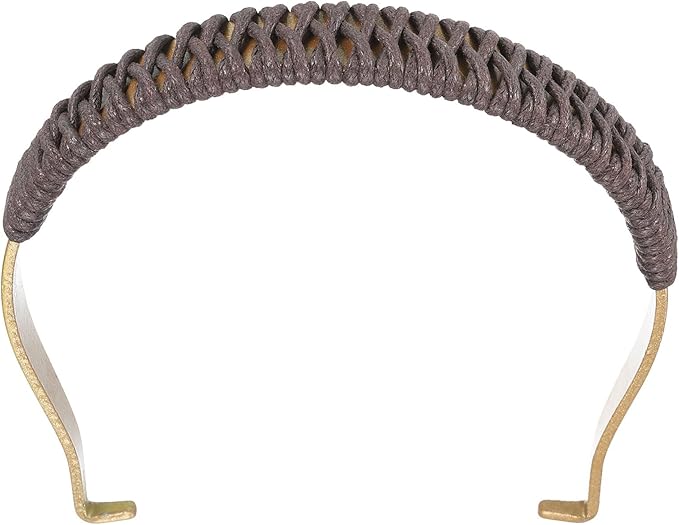 uxcell Metal Tea Pot Handle Internal Buckle Teapot Woven U-Shape Handle Replacement for Span 2.8-3.5 Inch Ceramic Pottery Teapot Kettle Accessories Supplies, Gold/Brown