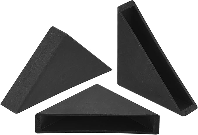 uxcell 20Pcs Plastic Corner Protectors 8x50mm Right Angle Shape Glass Corner Guards Cushion for Corner Protection of Glass, Mirror, Tile, Black