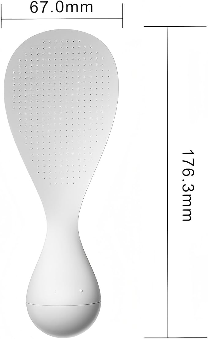 Tumbler Anti-Stick Rice Spoon & Paddle - Standing, Heat Resistant, Easy Clean Nonstick Rice Cooker Spoon, Scooper for Kitchen, Serving Spatula (blue)